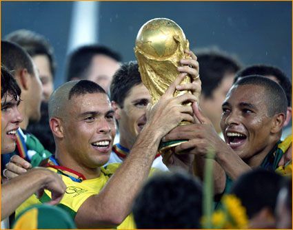 World Cup winners holding a trophy 